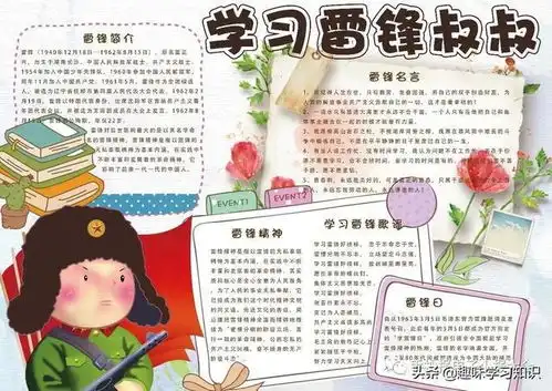三月学雷锋电子小报手抄报