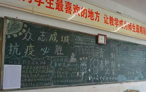 疫情防控,从我做起青春奋斗,迎战期末记淮滨高中高一二部主题黑板报活动
