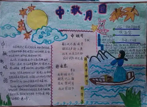 月圆中秋手抄报图片大全