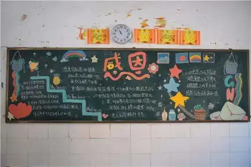 学会感恩与爱同行南昌市第二十四中学开展感恩主题黑板报评比活动