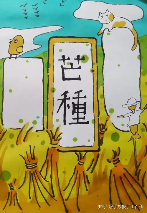 芒种手抄报24节气手抄报