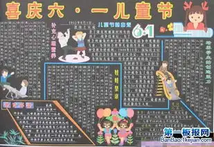 六一儿童节黑板报喜庆六一