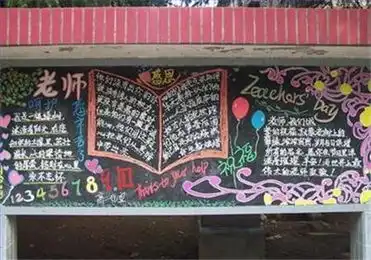 教师节黑板报智慧光芒