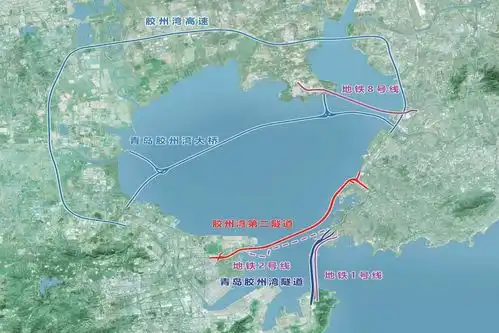 青岛新海底隧道杭鞍高架新冠高架直连西海岸