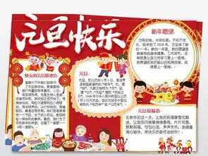 word简单精美元旦快乐小报电子手抄报图片模板worddoc设计图下载元旦手抄报大全编号19026776