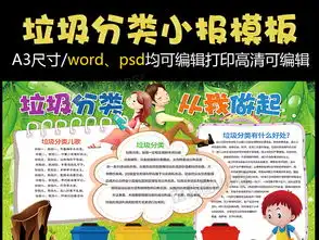 垃圾分类从我做起保护环境手抄报花边模板图片素材psd分层格式下载保护环境手抄报大全环保手抄报