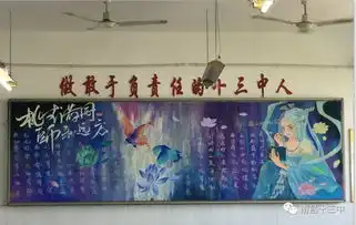 南昌十三中感恩教师节主题黑板报展示