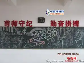 感恩9.10黑板报