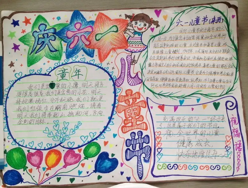 欢庆六一儿童节手抄报资料