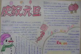 元旦手抄报版面设计图