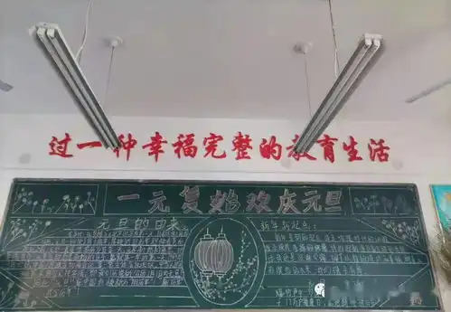 洛阳市第二十四中学迎元旦黑板报主题教育系列手抄报比赛