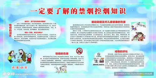 一定要了解的禁烟控烟知识设计图