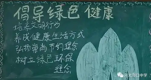 衡水市郑口中学开展倡导绿色文明健康板报评比活动