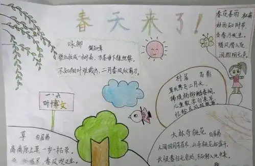 手抄报关于春分的手抄报内容,春分的习俗有哪些寻找春天手抄报设计图