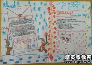 开心过元旦黑板报