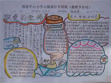 教师节手抄报图片蚕到死丝方尽