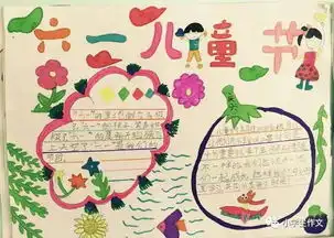 六一手抄报附儿童节由来思维导图诗歌