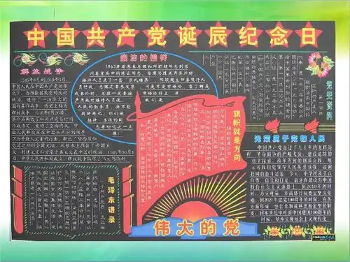 黑板报的版面设计课件28张幻灯片