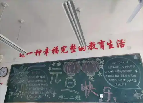 洛阳市第二十四中学迎元旦黑板报主题教育系列手抄报比赛