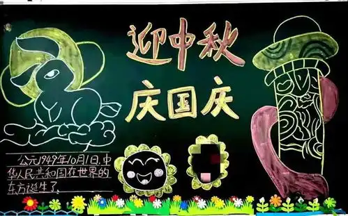 迎中秋庆国庆南昌现代外国语象湖学校开展主题黑板报评比