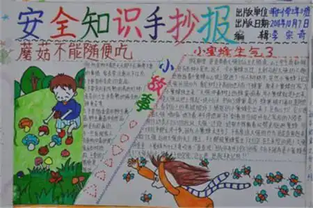 食品安全手抄报一等奖