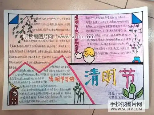 清明节手抄报图片大全简单又漂亮60张