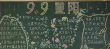 国庆节黑板报图片素材