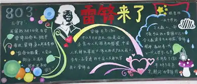 学雷锋黑板报内容图片