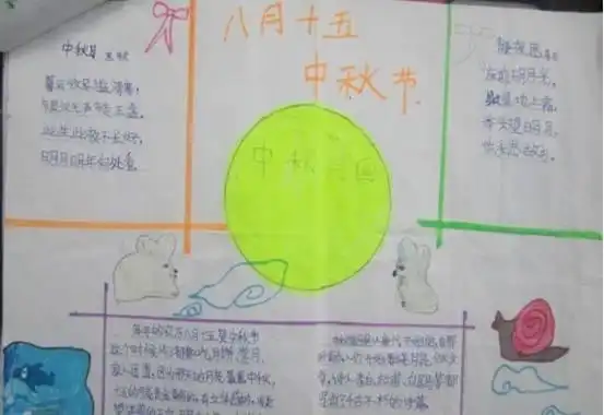 星光小学我们的节日中秋手抄报