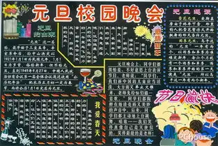 最新元旦板报图片
