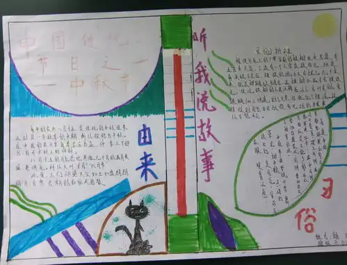 中秋节手抄报简单又漂亮