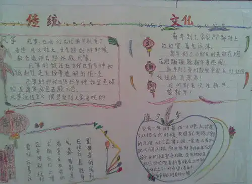 快乐新年手抄报简单