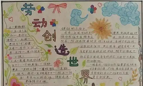 五一劳动节手抄报精选,快到五一,这份小报你要收好