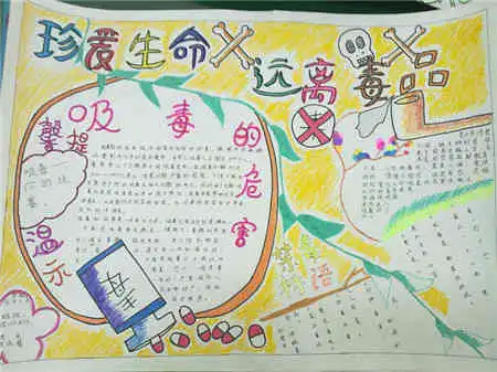 禁毒手抄报青少年禁毒教育