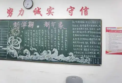 新学期新气象记高一年级第一次黑板报