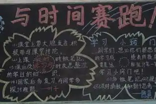 珍惜时间黑板报版面设计图