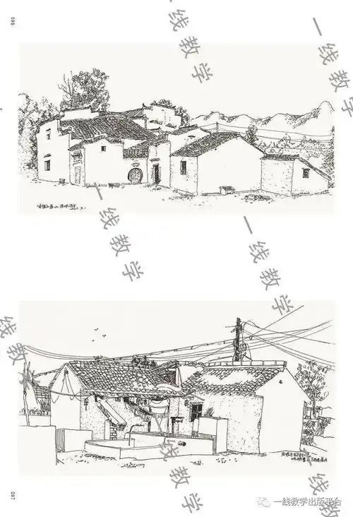 风景速写实用教程1000例