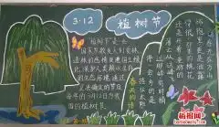 2019最新小学生植树节黑板报图片大全,植树节黑板报内容设计中华板报网