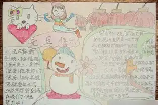 快乐迎新年手抄报内容