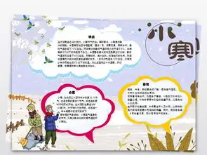 小寒小报二十四节气大雪冬天传统文化手抄报图片素材wps模板下载3.15mb其他大全其他