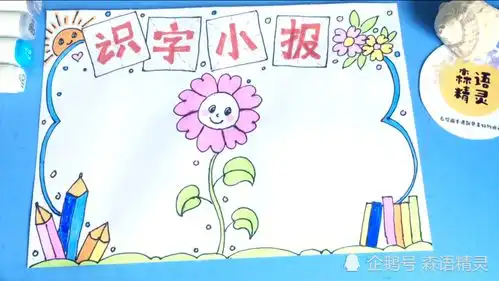 手抄报图文教程小学生识字手抄报详细绘画步骤,送线稿模板