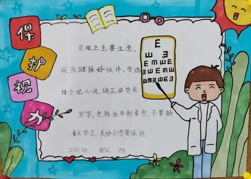 爱眼护眼,睛彩无限预防近视主题画报展示