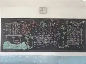 六一儿童节黑板报快乐的六一假期