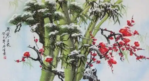 紫砂壶中的岁寒三友