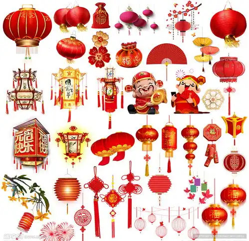 新年节日灯笼喜庆素材设计图psd分层素材psd分层素材