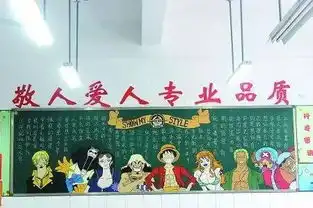 火遍全日本高中的黑板报动漫插画,这样的学校我也想进