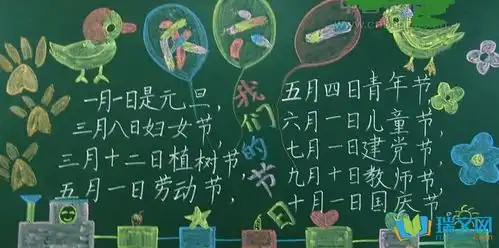学前班庆六一黑板报