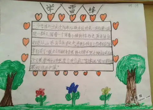 学雷锋手抄报图片资料