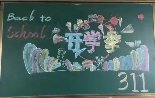 新学期的黑板报手抄报已经帮你准备好啦