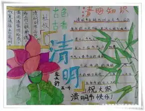清明节手抄报过个文明的清明节
